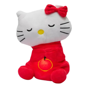 Интерактивна плюшена играчка Hello Kitty, музика и светлина, функция за дишане