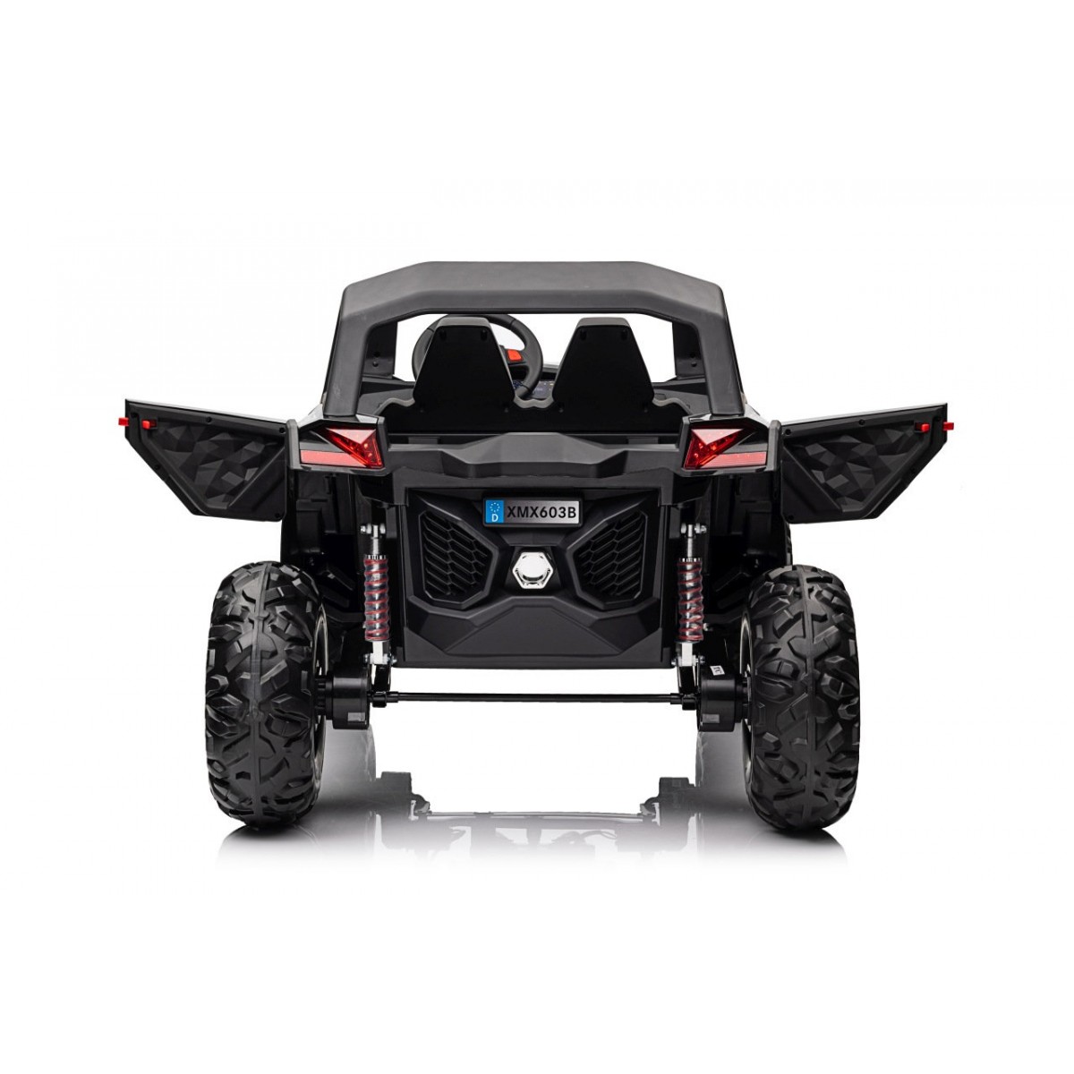 Акумулаторен двуместен джип Super Star 24V с 4x4 задвижване, меки гуми и отварящи се врати 10 Акумулаторен двуместен джип Super Star 24V с 4x4 задвижване, меки гуми и отварящи се врати - Image 10