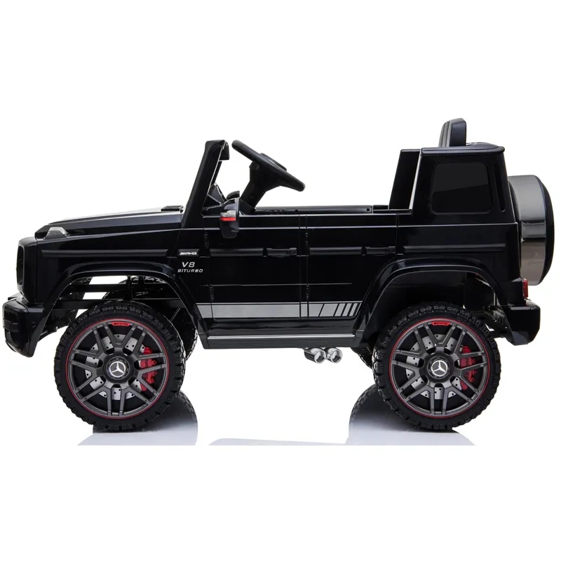 Акумулаторен джип Mercedes G63 с отварящи се врати и кожена седалка 4x4 4 Акумулаторен джип Mercedes G63 с отварящи се врати и кожена седалка 4x4 - Image 4