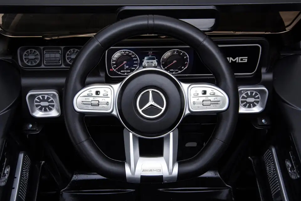 Акумулаторен джип Mercedes G63 с отварящи се врати и кожена седалка 4x4 6 Акумулаторен джип Mercedes G63 с отварящи се врати и кожена седалка 4x4 - Image 6