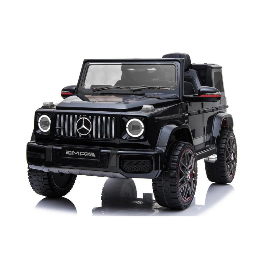 Акумулаторен джип Mercedes G63 с отварящи се врати и кожена седалка 4x4 1 Акумулаторен джип Mercedes G63 с отварящи се врати и кожена седалка 4x4