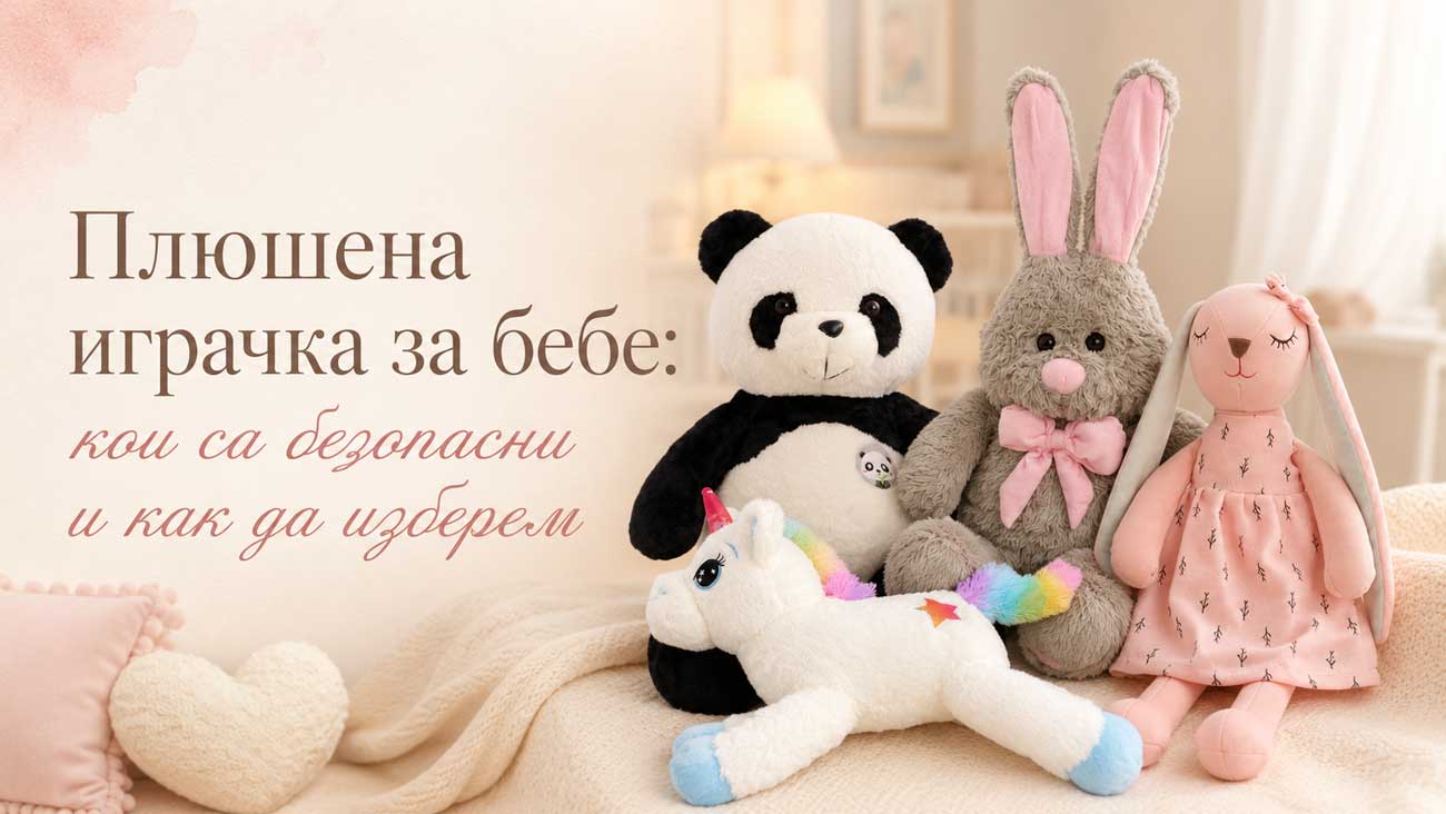 Как да изберете безопасна плюшена играчка за бебе