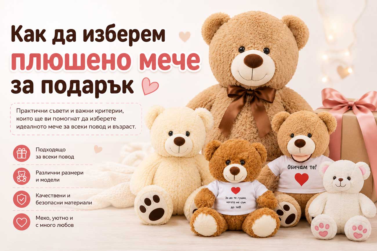 Как да изберем плюшено мече за подарък